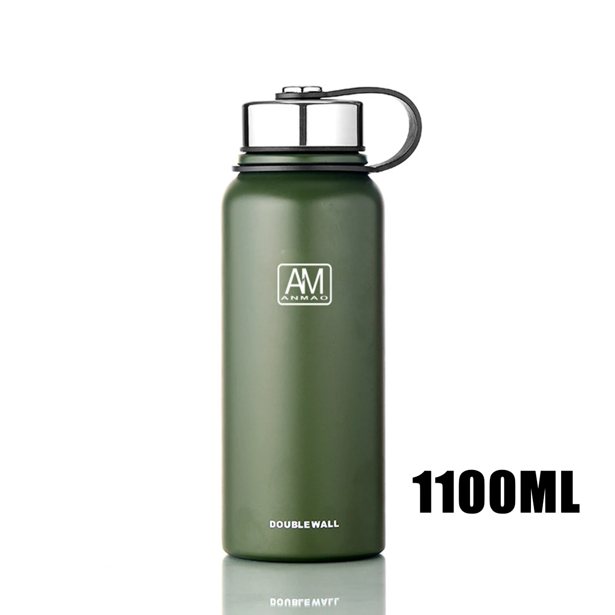 Green 1100ml 610/800/1100/1500 мл 304 Нержавеющая сталь кофе кружки изолированный 8th пол Термокружка термос, литий-полимерные Кофе кружка - Цвет: Green 1100ml