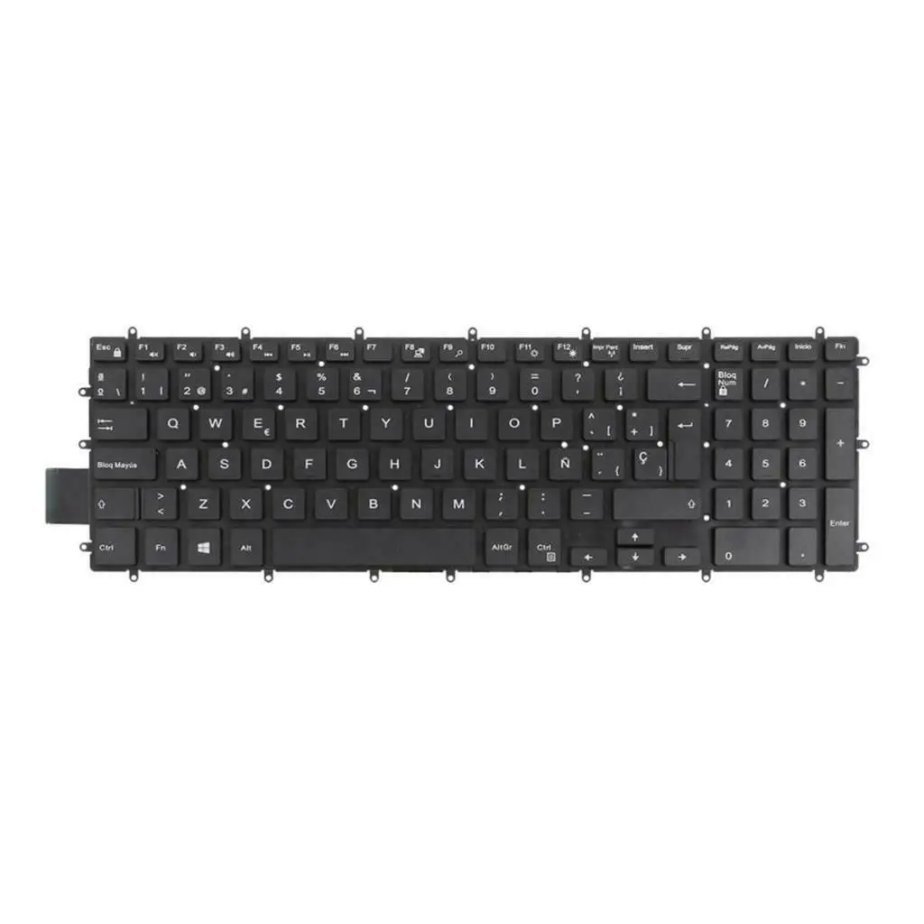 

New Black Plastic Spanish Laptop Computer Keyboard fit for Dell 7577 Series SP