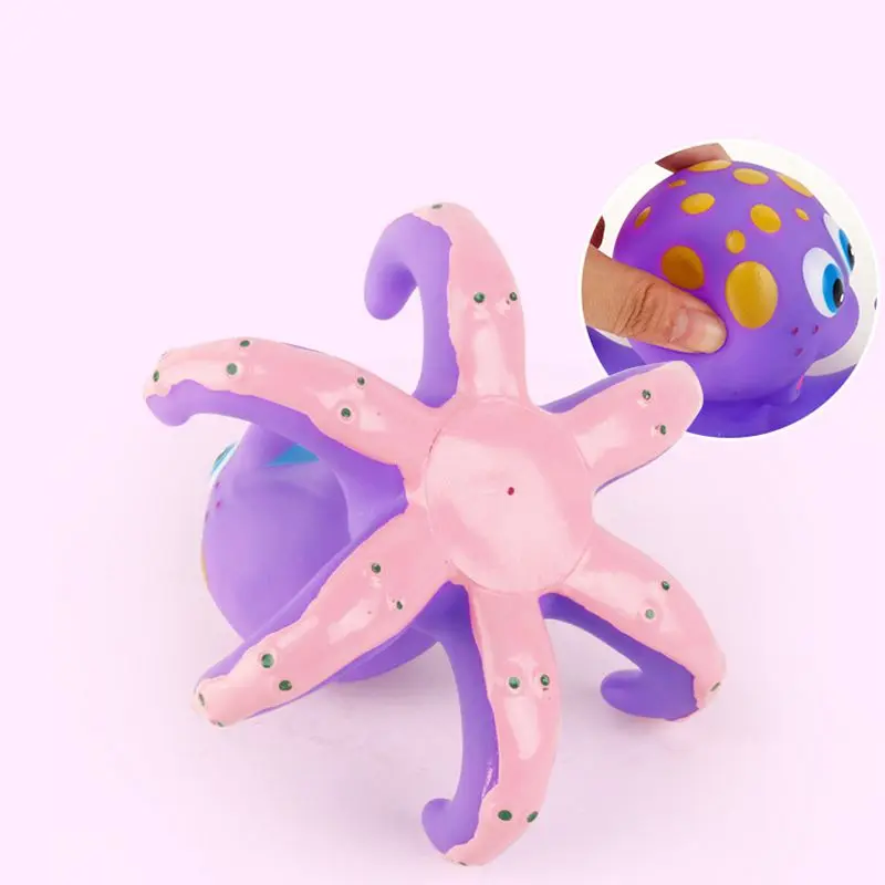 Octopus throwing circle small octopus kids bathing toy puzzle baby bath water toy octopus