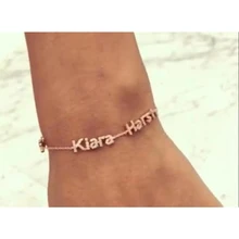 Пользовательский браслет с именем из циркона