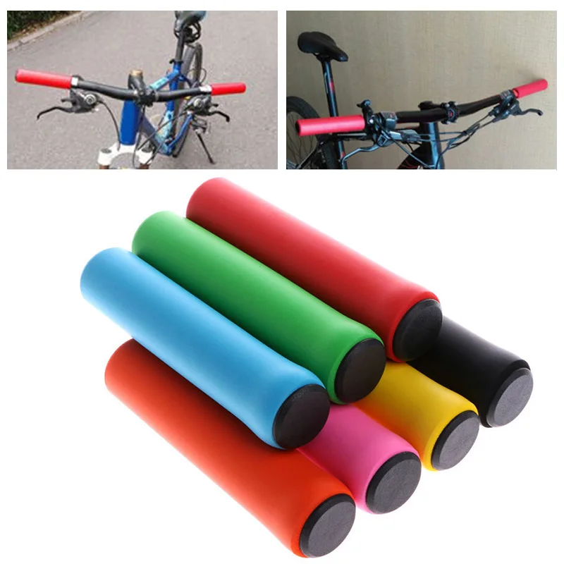 1 пара велосипедных ручек, ручки для велосипеда, для улицы, MTB, горный велосипед, Велоспорт, велосипедный, силиконовый, противоскользящий, велосипедный руль, мягкие ручки