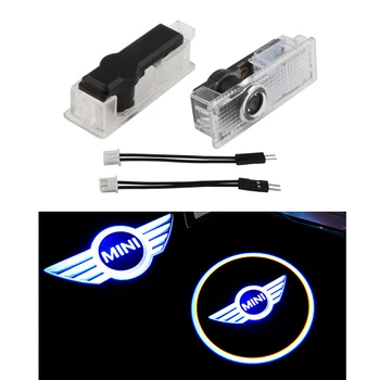 

2pcs Car Door Welcome Light LED Mood Projector Auto Logo For Mini Cooper One S JCW R55 R56 R60 F55 F56 F60 Countryman