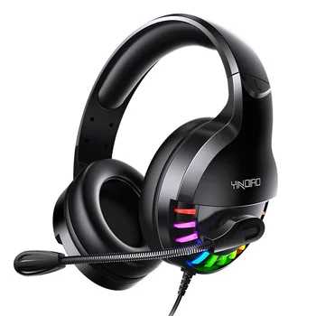 

Wired Gaming Headphones 3.5mm USB Stereo Gaming Headset Over Ear With Mic Voice control For laptop Computer Gamer PUBG