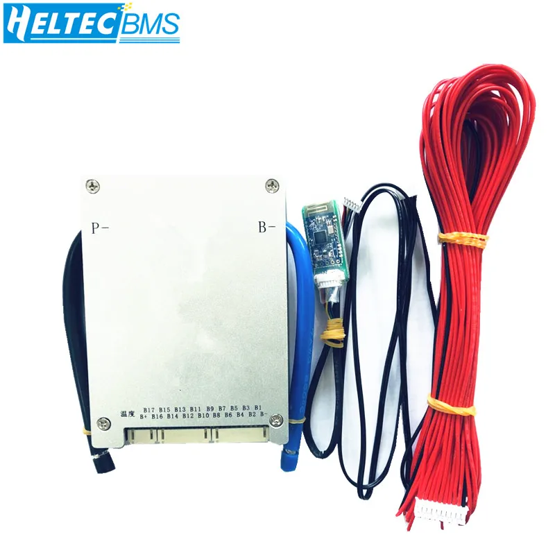 

Active Balance Battery Protection Board Bluetooth Smart BMS 13S 14S 15S 16S 17S 60A 120A RS485 APP Lifepo4 li-ion 48V 52V 60V