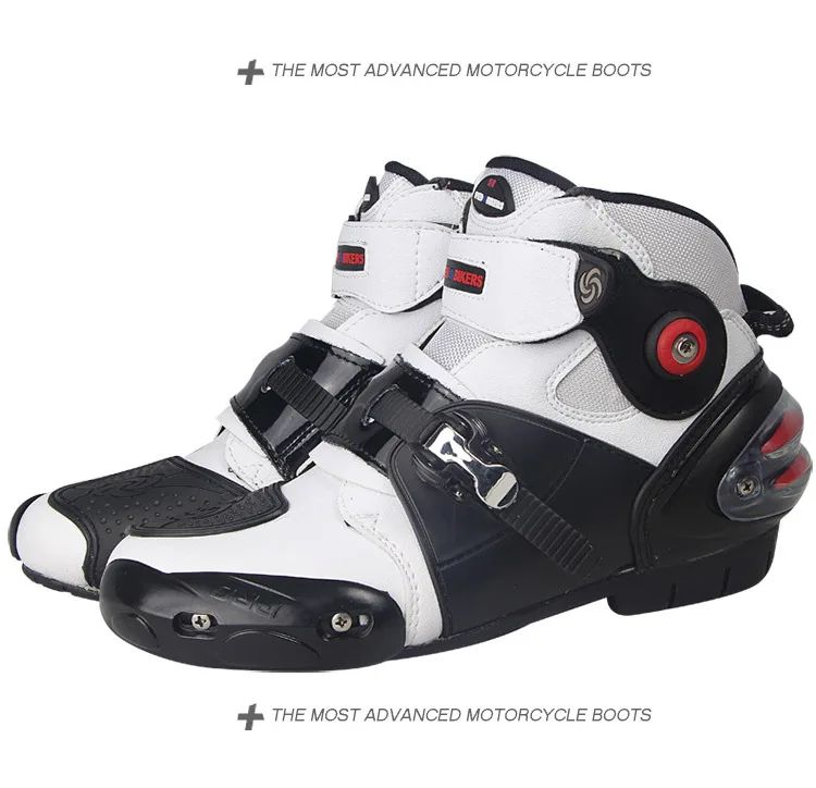 Ботинки в байкерском стиле; ботинки для гонок; кожаные ботинки в байкерском стиле; безопасная обувь для беговых прогулок