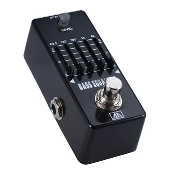 

AROMA AEB-5 5-Band Graphic EQ Bass Guitar Equalizer Effect Pedal Aluminum Alloy Body True Bypass
