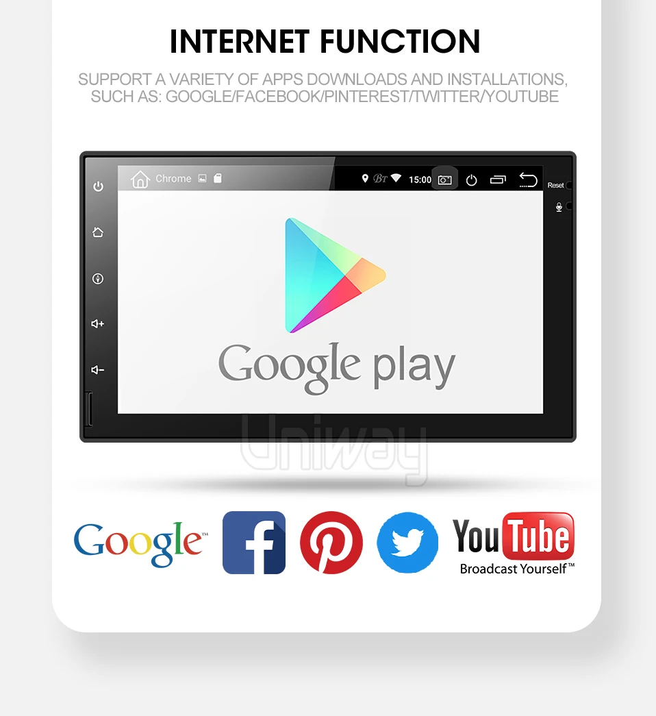 Clearance Uniway AWD7071  android 9.0 car dvd for nissan qashqai x-trail almera note juke universal multimedia car gps navigation player 9