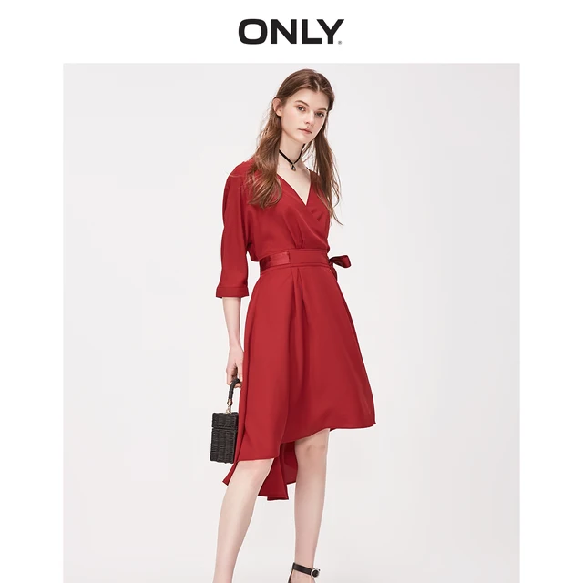 cinched waist cocktail dress