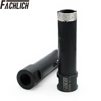 

FACHLICH 2pcs Dia 25mm Dry Diamond Hole Saw Laser Welded Drilling Core Bits for Drilling hard Stone Granite Marble M14 Thread