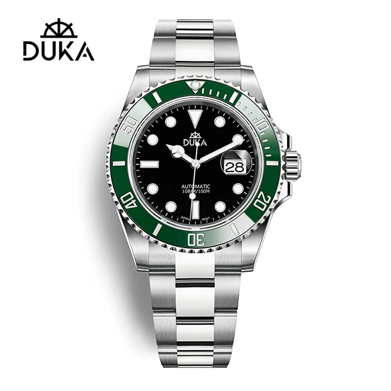 DUKA Automatic Watch For Men Luxury Sapphire Crystal Stainless Steel NH35A Mechanical Mens Watches 10Bar Waterproof Relogio 2023