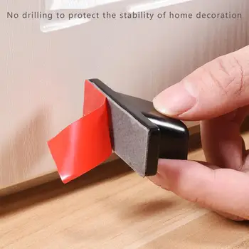 

Magnet Door Stops Door Holder Stainless Steel Home Doorstop Stopper Hardware Furniture Door Hidden Improvement H4O8
