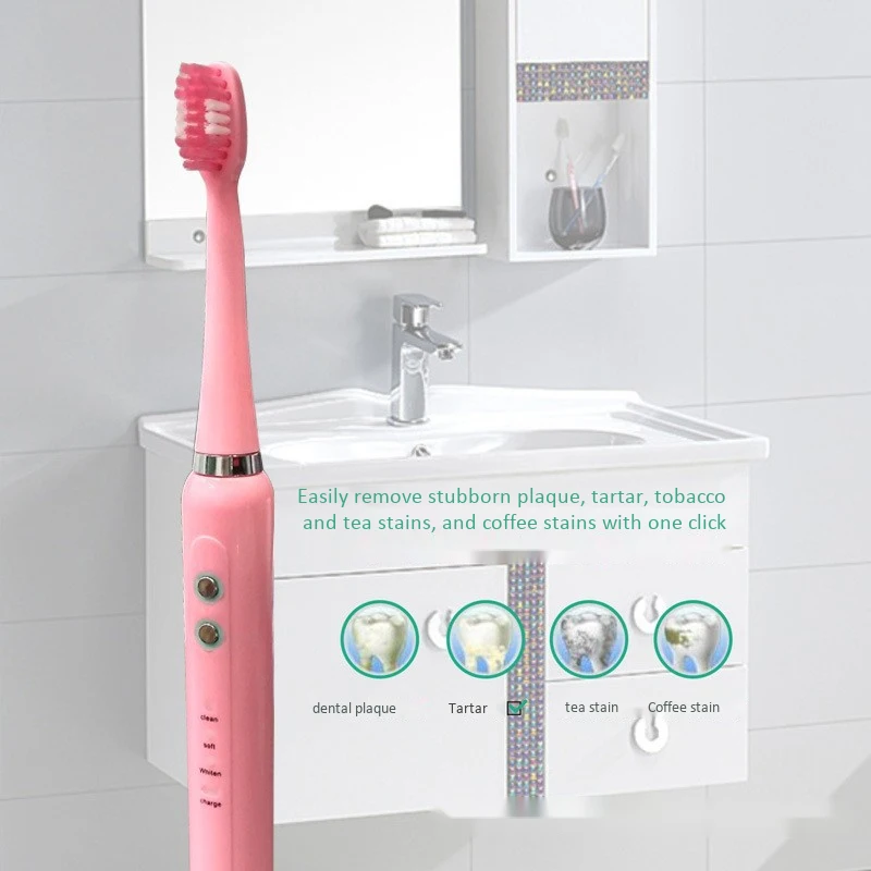 Electric Toothbrush Powerful Cleaning Toothbrush with Smart Timer Whitening Toothbrushes Electric Toothbrush Powerful Cleaning Toothbrush with Smart Timer Whitening Toothbrushes