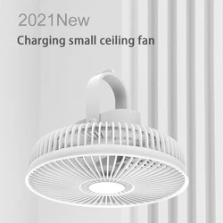 Dormitory Ceiling Fan Outdoor Camping Tent Fan With Remote Control Portable 8000mAh USB Fans Fourth Gears Wind For Home Office
