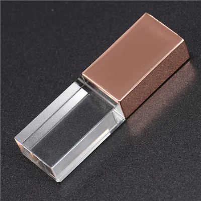 B JASTER пользовательский DIY 3D внутренний Стандартный длинный стеклянный USB Стик 2,0 флеш-накопитель - Цвет: B