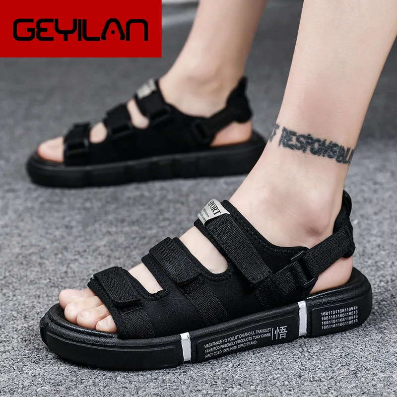 

2019 New Style Summer Korean-style Trend Men Slippers Outer Wear Versatile Casual Boy's Sandals Couple's Shoes Trendy Shoes