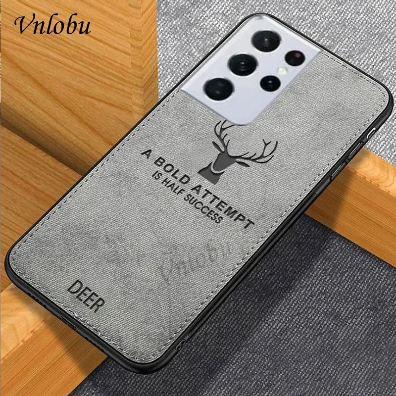 Мягкий силиконовый чехол для телефона с рисунком оленя Samsung S21 Ultra A42 A51 A72 A71 A12 5G A02S