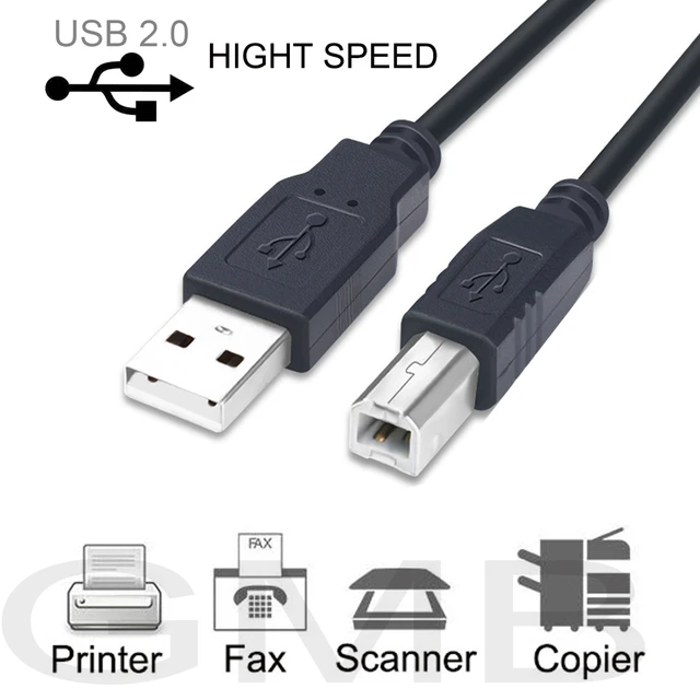 Câble imprimante USB 2.0 (A/B) Gris - 3m