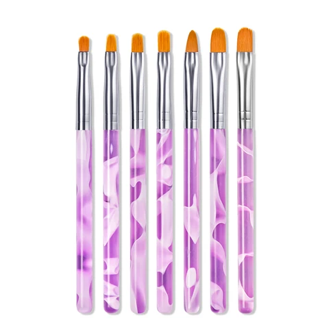 Nail Art Brush Design Tip Painting Drawing Carving Dotting Pen Builder Liner Acrylic Gel UV Polish Tool Manicure