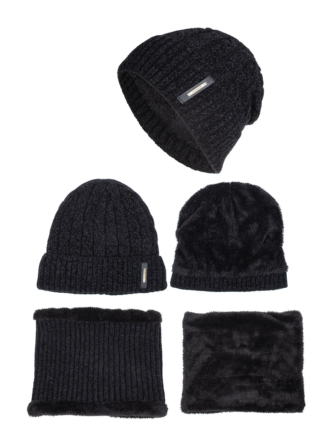 [RoxCober] комплект зимних теплых шапок Skullies Beanies, шапка, шерстяной шарф, шапка, Балаклава, маска, шапка, вязаная для мужчин и женщин