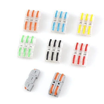 

Fast wire connector terminales spring Splicing conector terminal cable eletrico Connection terminator block set connecteur 2