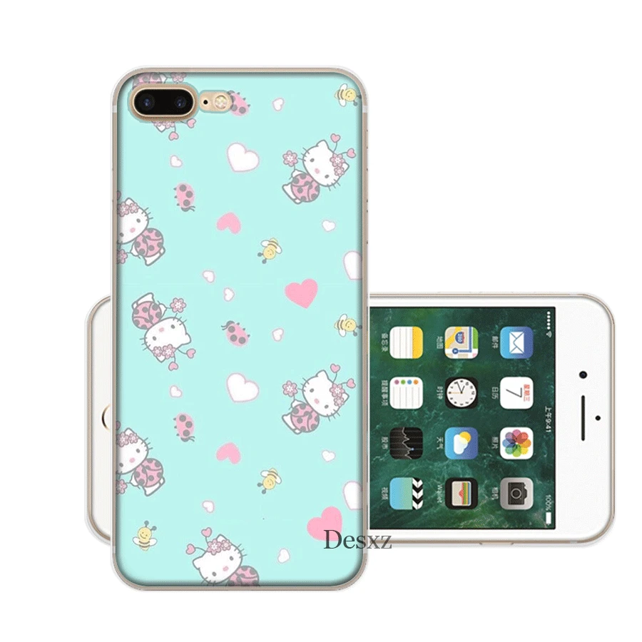 Чехол для мобильного телефона iPhone Apple XR X XS Max 6 6s 7 8 P Lus 5 5S SE Shell Cute hello kitty защита Мода