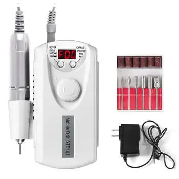 

Nail Electric Nail Drill Device Polish Machine for Manicure Cuticle Remover LCD Visual Revolution Low Noise High Speed