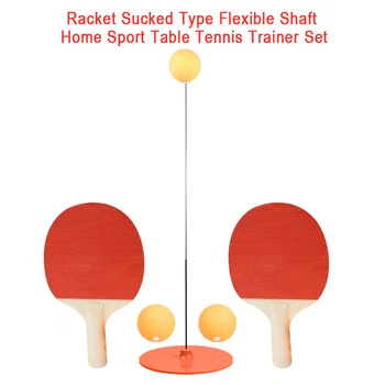 

Office Home Table Tennis Trainer Set Racket Rebound Myopia Prevention Flexible Shaft Non Slip Children Sucked Type Adjustable