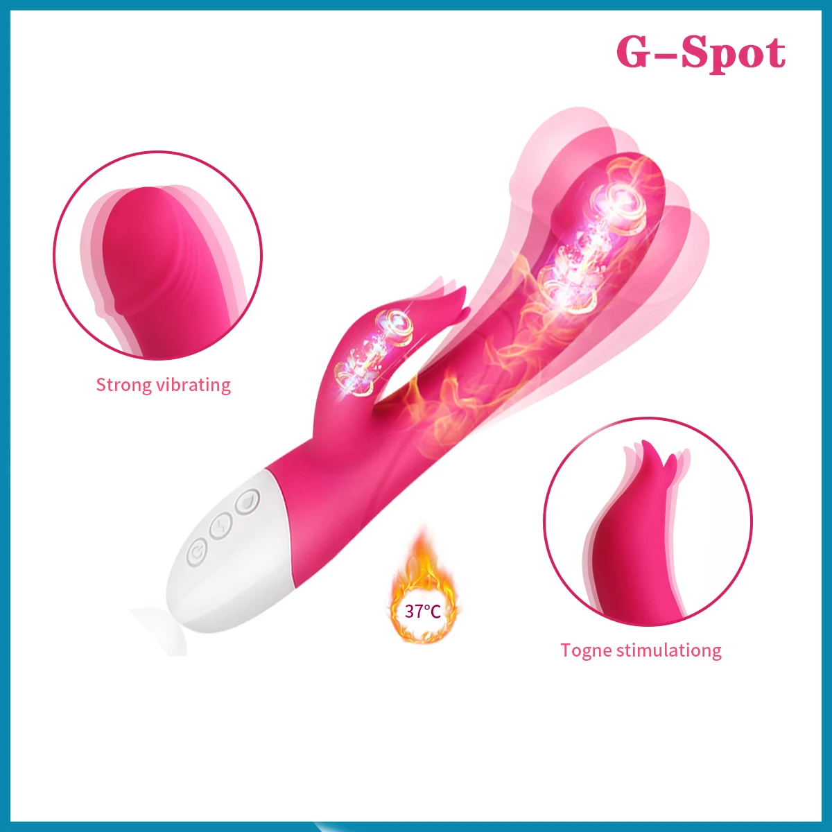 16 Modes Dildo Vibrator Female Silicagel G Spot Rabbit Vibrators For Clitoris Waterproof Powerful Women Sex Toys | Красота и здоровье