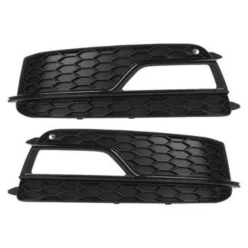 

Grill Grille Front S Line Bumper Fog for Audi A5 2013-2017 8T0807681K 8T0807682K Bumper Fog Lamp Grilles Cover