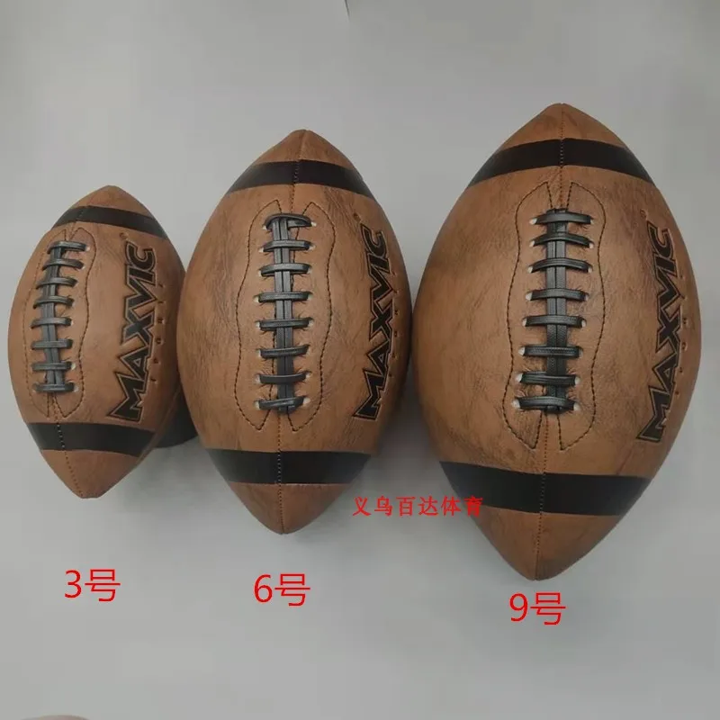 Standard Size 3 6 9 American Football Retro Football Trained Equipped Gifts Rugby Children Adult Training rugby ball youth football