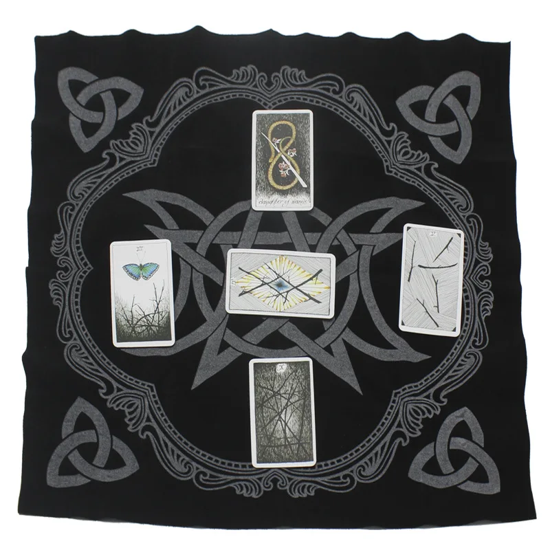 

Altar Tarot Tablecloth Table Cloth Divination Cards Square Flannel Fabric Astrological Flower Twelve Constellations