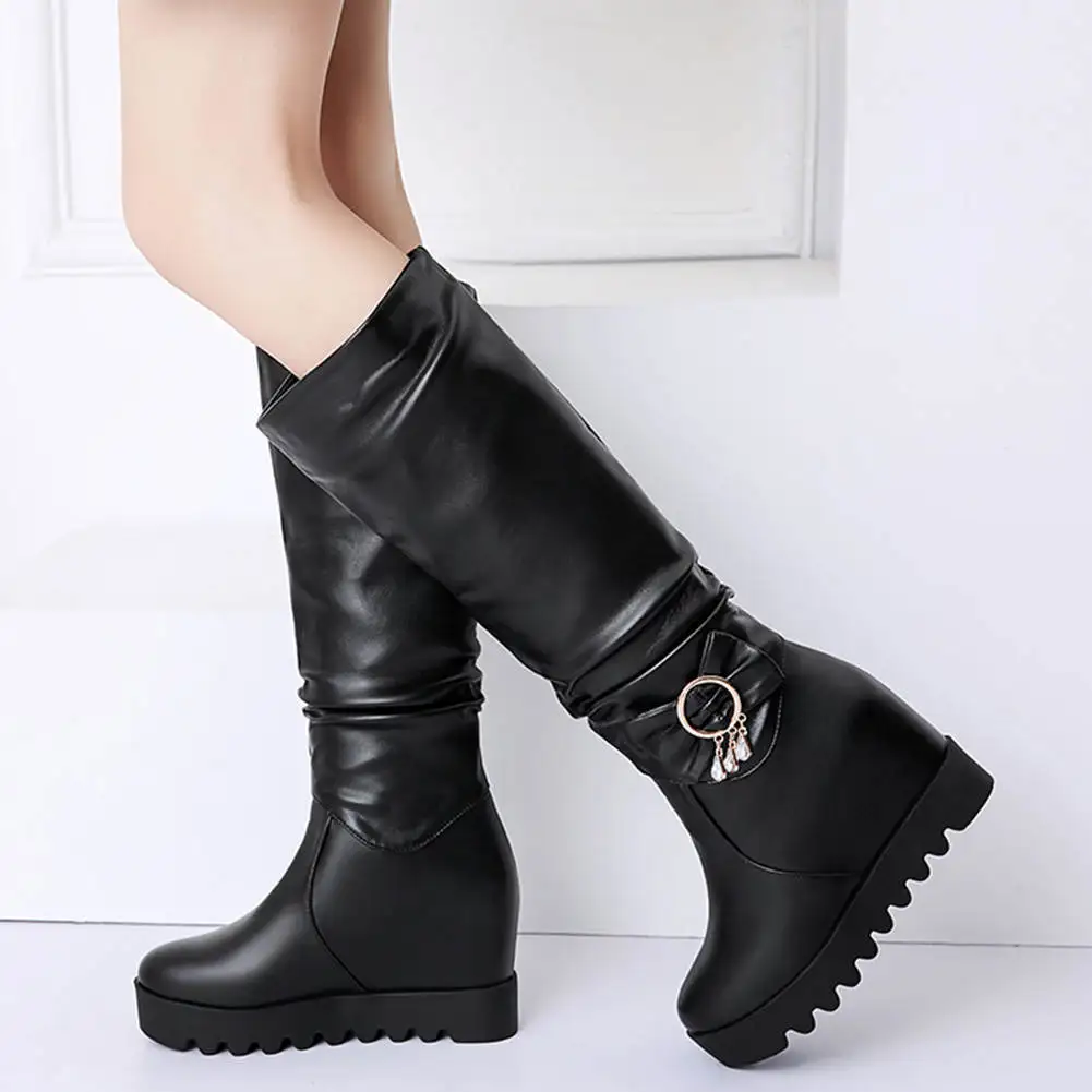 KARINLUNA Big Size 30-43 New Snow Boots Ladies Height Increasing Platform Shoes Woman Fashion Decoration Non-slip Boots Women