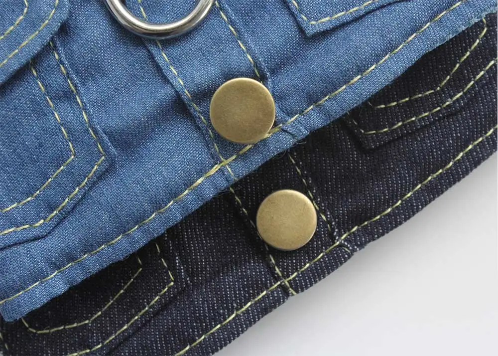 Vest Small Dog Halter Harness S For M Pet L Denim Strap Supplies Dogs Puppy Cat Chest Lead