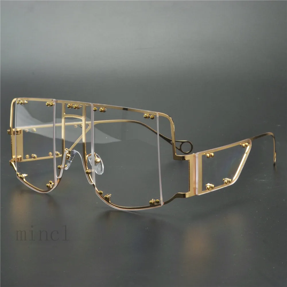 Роскошная брендовая дизайнерская металлическая рамка солнцезащитные очки для мужчин и женщин для вождения классические квадратные солнцезащитные очки мужские футуристические очки UV400 NX - Цвет линз: Серебристый