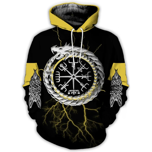 Viking Armor Tattoo 3D Printed Hoodie - Image 5