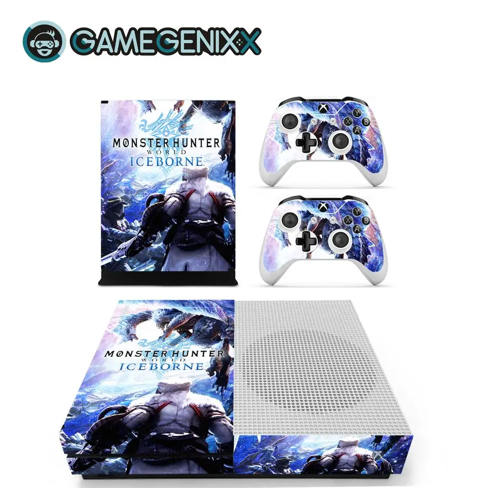 GAMEGENIXX Кожа Наклейка виниловая обложка полный набор для Xbox One Slim консоли и 2 контроллеров-Monster Hunter World