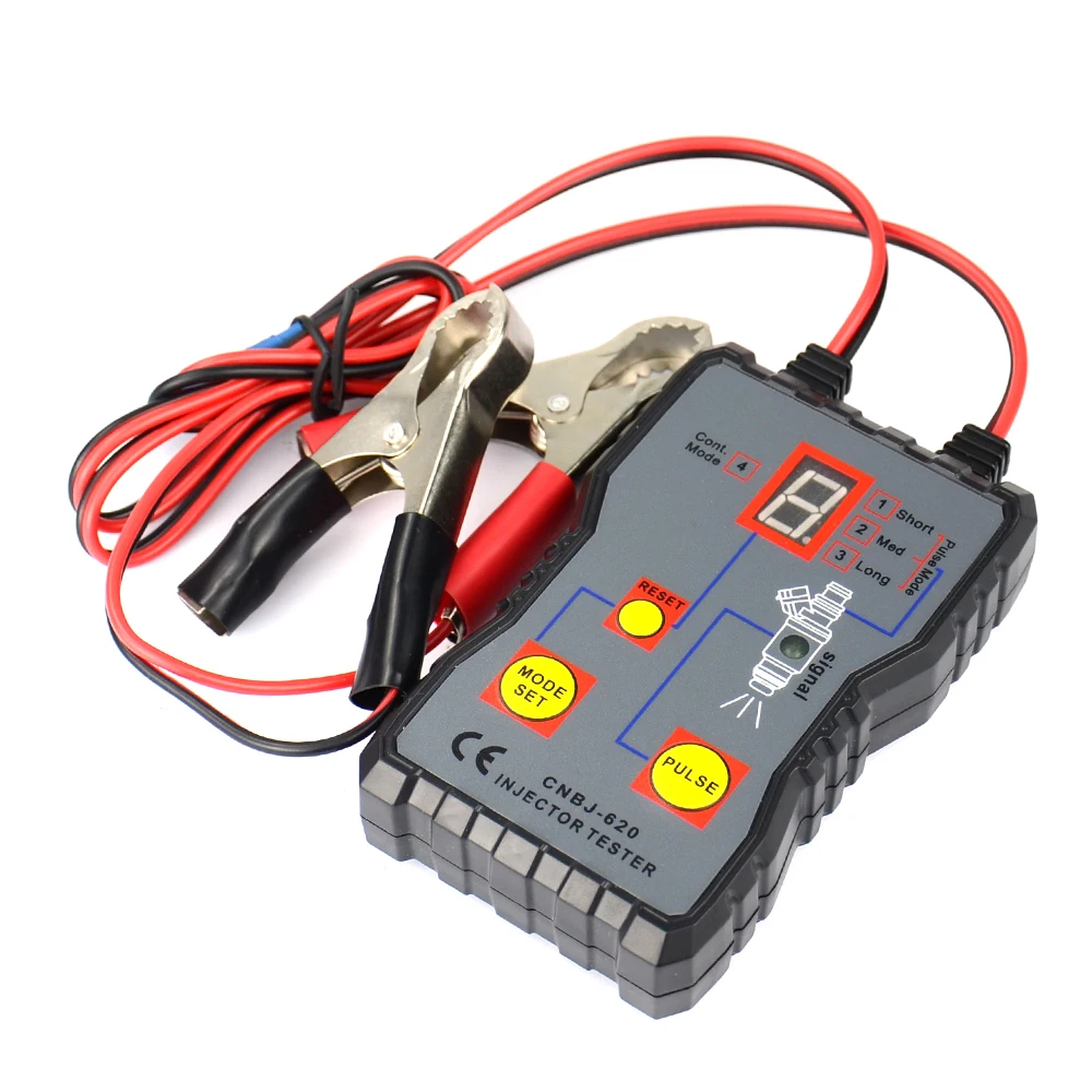 Injector Flush Cleaner Professional Car Fuel Injector Tester Fuel System Scan Tool 4 Pluse Mode Automotive Cleaning Tool Kit fuel injector tester