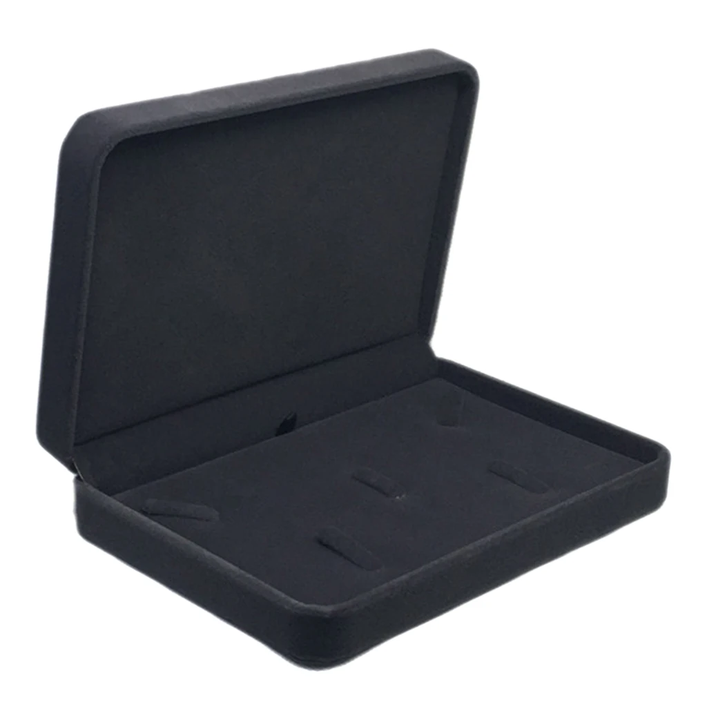 Velvet Jewelry Set Boxes Tray Travel Necklace Storage Display Case