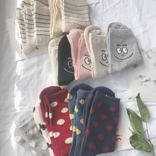 SP& CITY, 5 пар в наборе, женские милые Носки с рисунком смайлика Harajuku, женские хлопковые носки в подарок на год, Повседневные Удобные носки