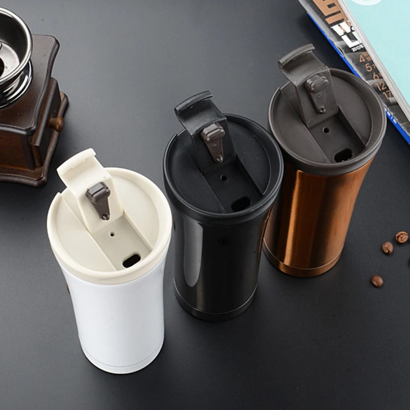 Coffee Mug Water Bottle Stainless Steel Drink Bottle Thermal Cup Business Vacuum Flask Portable Thermoses Cup