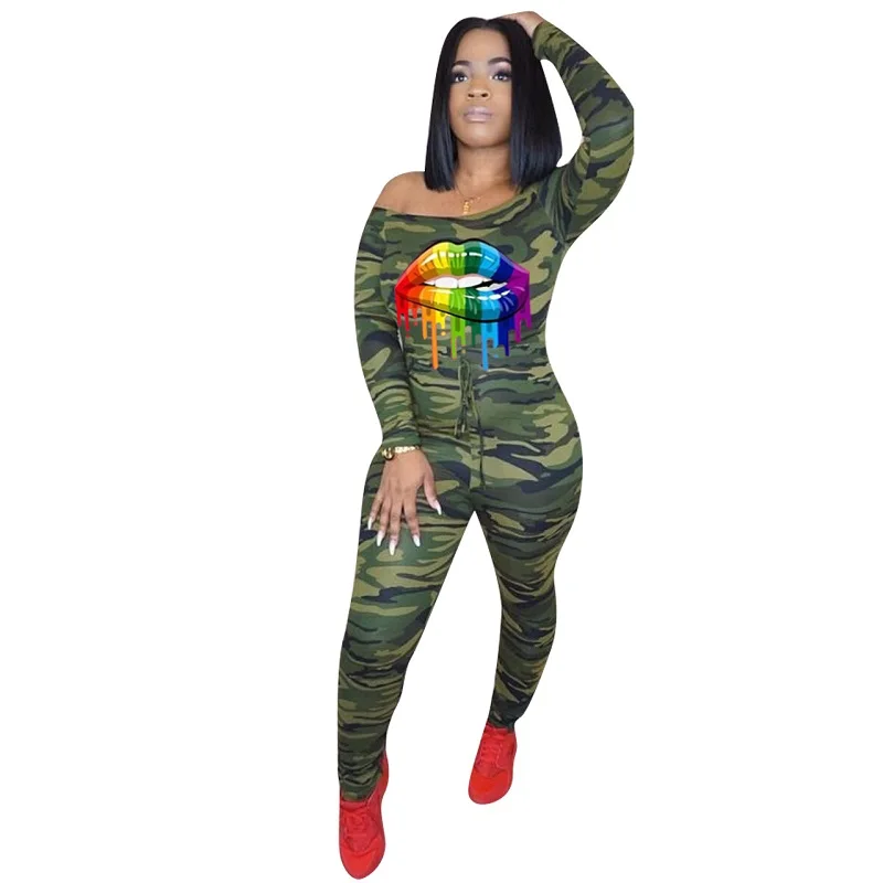rainbow camouflage jumpsuit