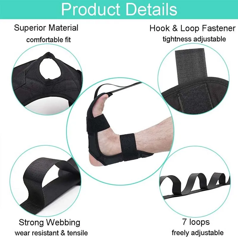 Sangle De Yoga TREXO 183 Cm - Largeur 3,8 Cm, Boucle En D Réglable, Pour étirements Et Asanas - 5