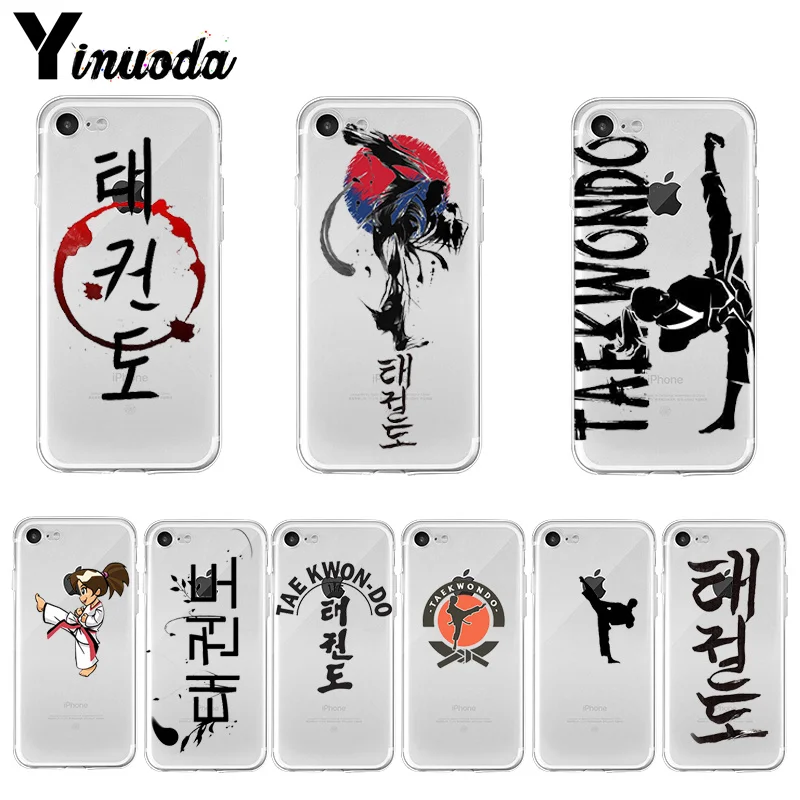 Yinuoda Taekwondo красочные аксессуары для телефонов Чехол для iPhone 8 7 6 6S Plus X XS max 10 5 5S SE XR Coque Shell