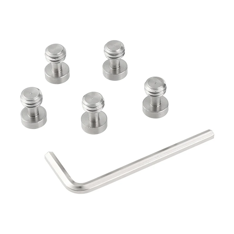 Hexagon Socket Head Cap Screw Bolt 3/8" Male Thread Stainless Steel For Camera T