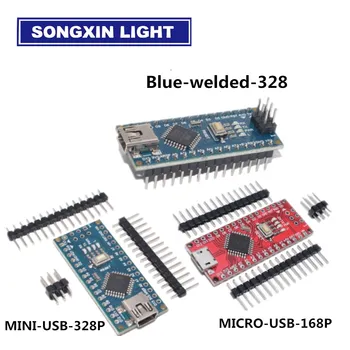 

100PCS MINI USB/MICRO USB Nano 3.0 ATMEGA328P/ATMEGA168P controller compatible NANO CH340 USB driver NO CABLE