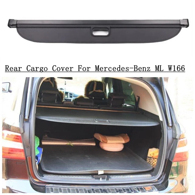 Couverture d'étagère de colis de coffre pour Mercedes Benz, porte-bagages arrière  rétractables, rideau d'espacement, classe ML W166, ML320, ML350, ML400,  ML500, 2013-2017 - AliExpress