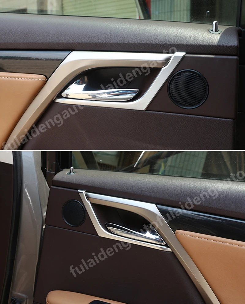 4 шт. для Lexus RX350 RX450H- ABS матовая хромированная, для внутренней дверной ручки, крышка для чаши, отделка, Аксессуары для стайлинга автомобилей