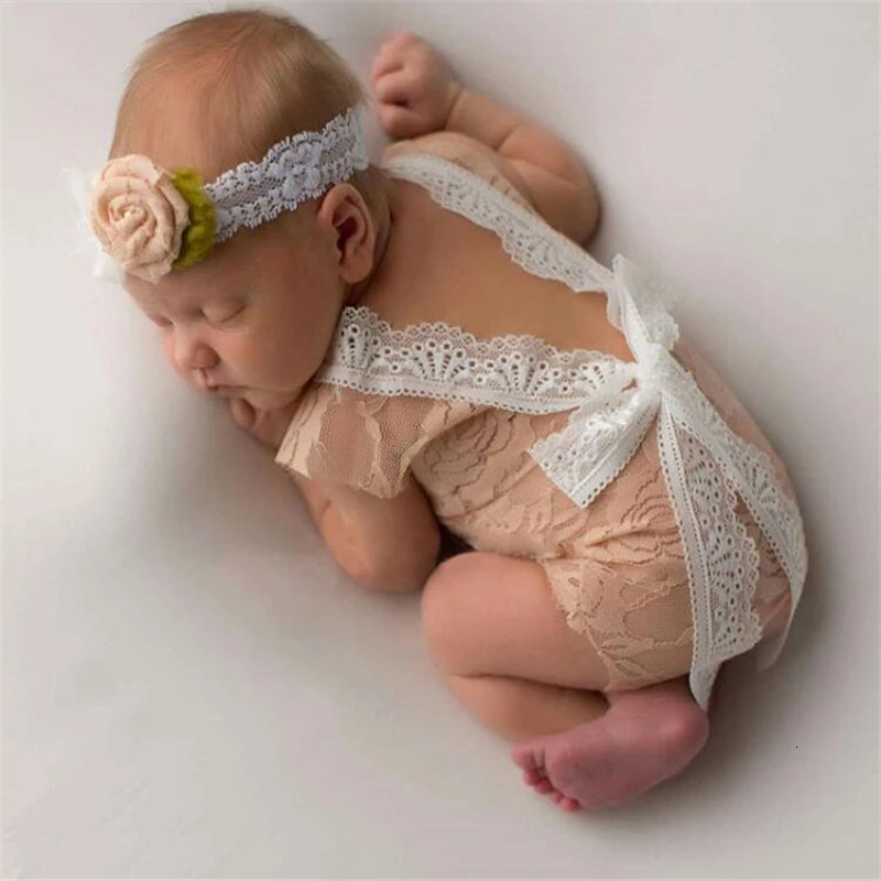 Вязаное платье с цветочной вышивкой для новорожденных девочек; платье принцессы с v-образным вырезом на спине для фотосессии