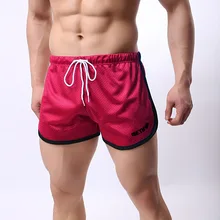 Фитнес Весна и лето Эластичный шнурок талии дышащий поглощение пота бег тренировочные мужские быстросохнущие шорты