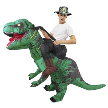 

Party Adult Funny inflatable costume dinosaur knight suit tyrannosaurus disguise dress up outdoor activities family party